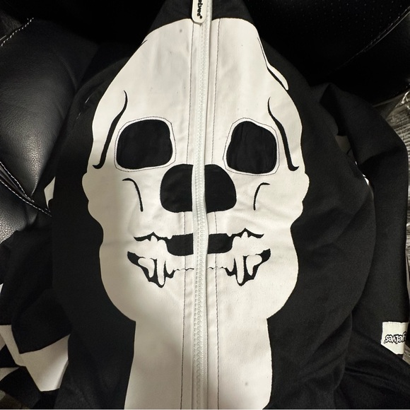 Tipsy Elves Skeleton Full Face Zippered Costume size XXL - Picture 8 of 9